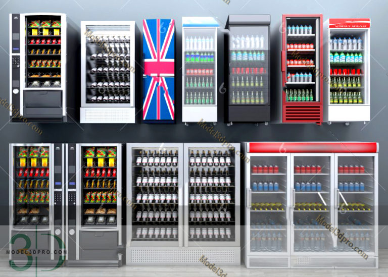 Free 3D Supermarket Shelves Models