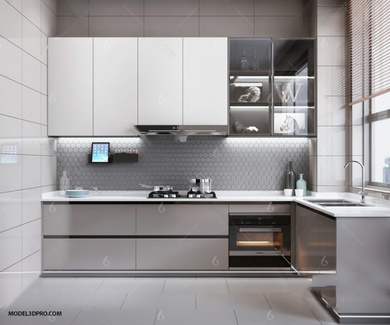 MODEL 3D Kitchen – NghiaHouse