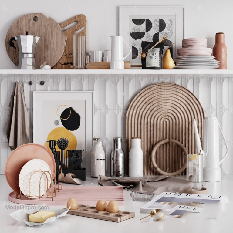 MODEL 3D Kitchen Set – Model3dpro.com