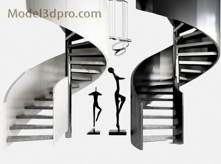 [Free3dmodels] MODEL 3D Stair – Model3dpro.com