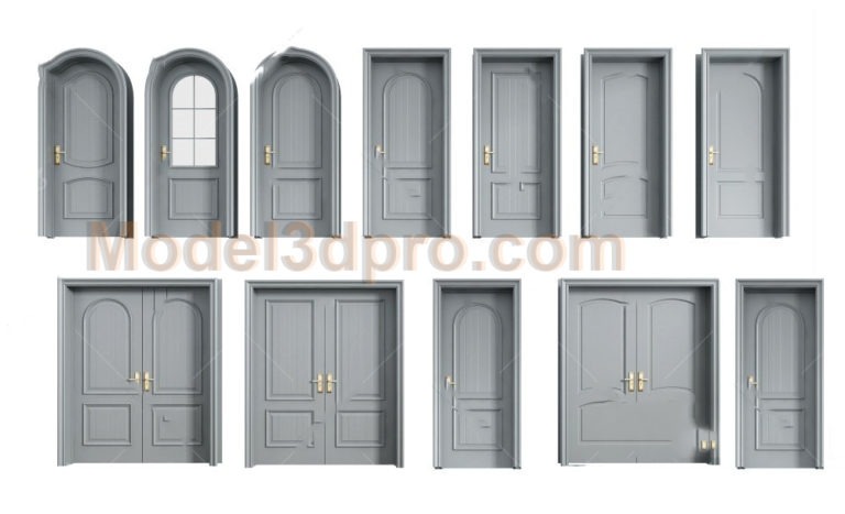 [Free3dmodels] MODEL 3D Door – Model3dpro.com