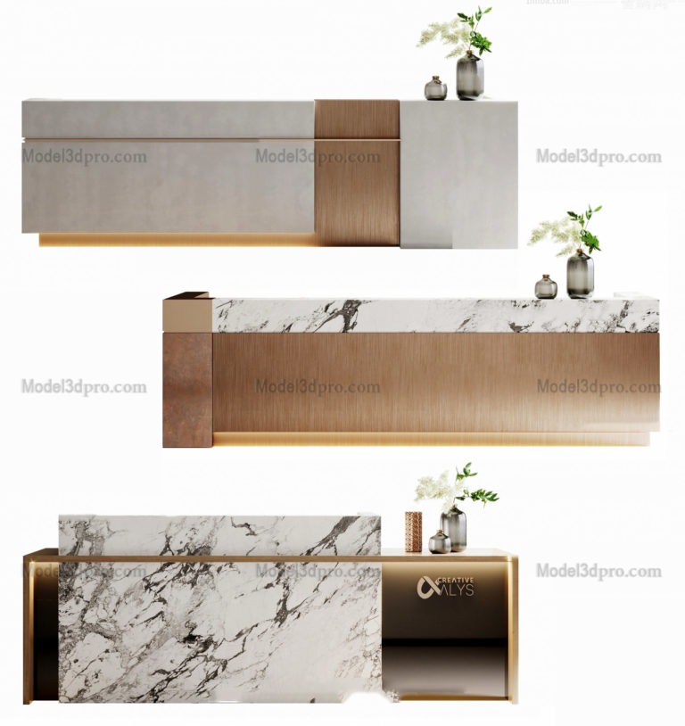 Reception desk 3D Models