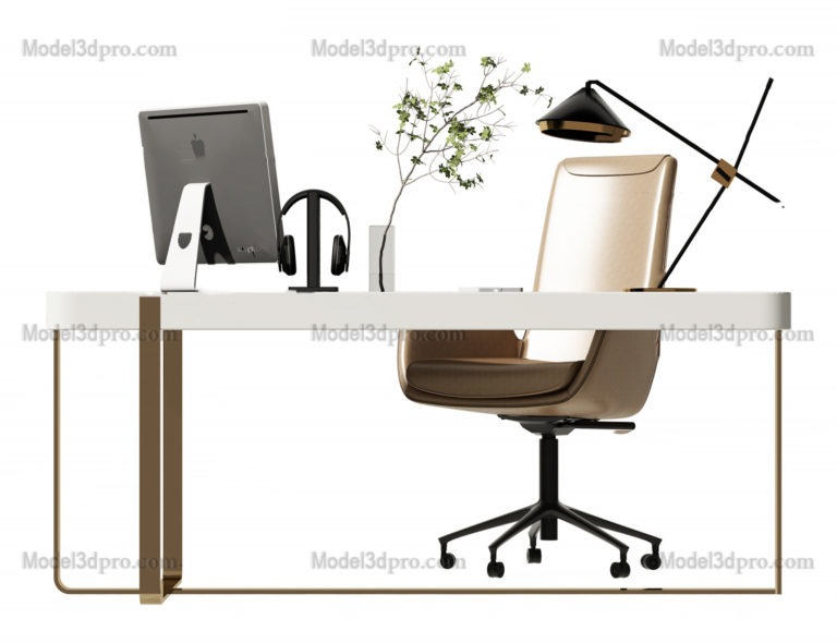 Free3dmodels] MODEL 3D Table Office – Model3dpro.com