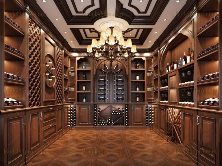 [Free3dmodels] MODEL 3D Wine Cellar – Model3dpro.com