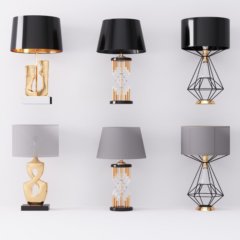 [Free3dmodels] MODEL 3D Table lamps – Model3dpro.com