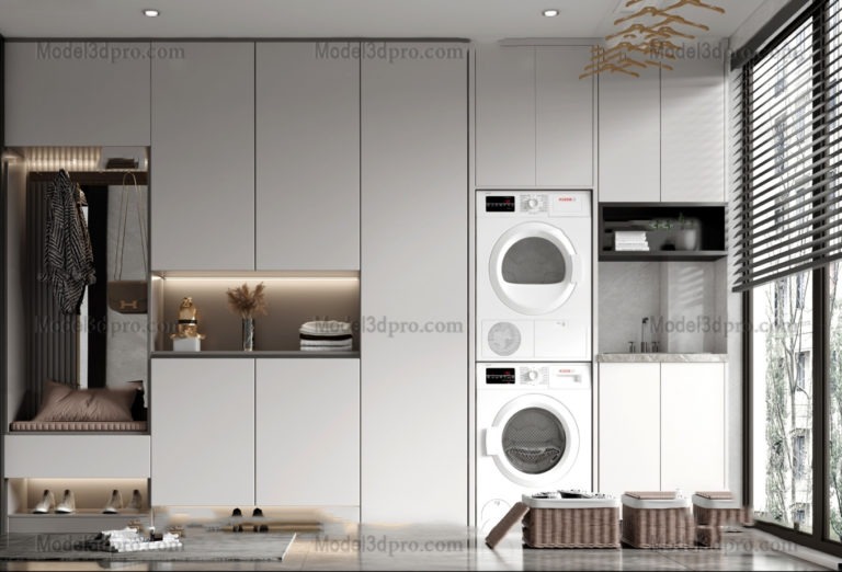 3D Free download Cabinets Washingmachine – Model3dpro.com