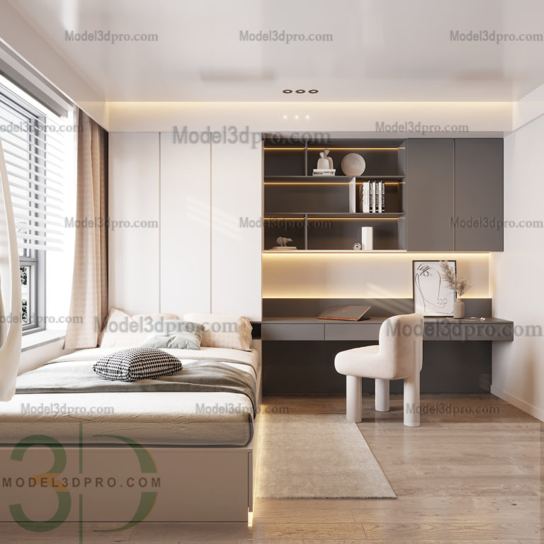 3d model website bedroom – Model3dpro.com