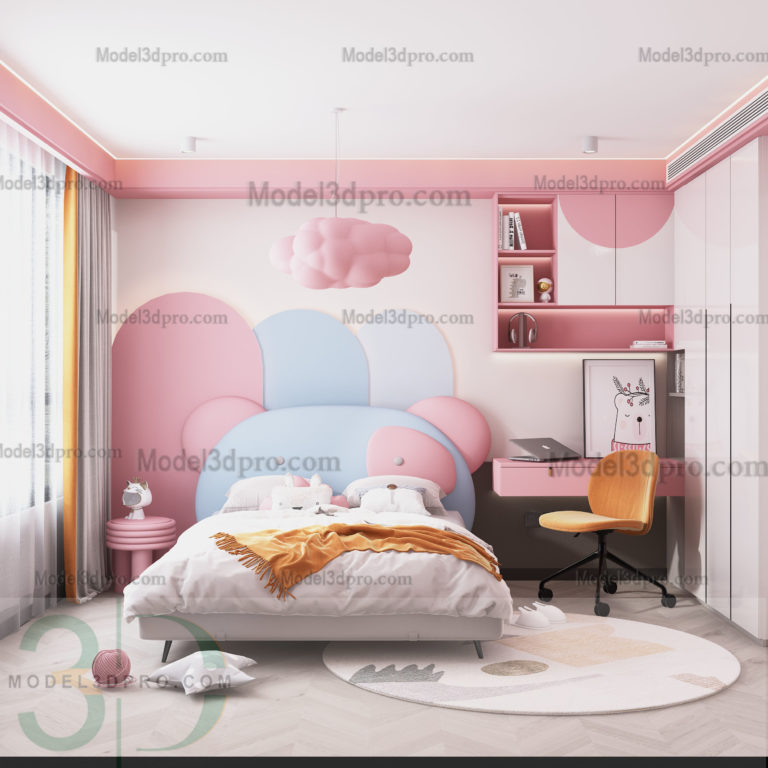 Kids interior design 3D Model