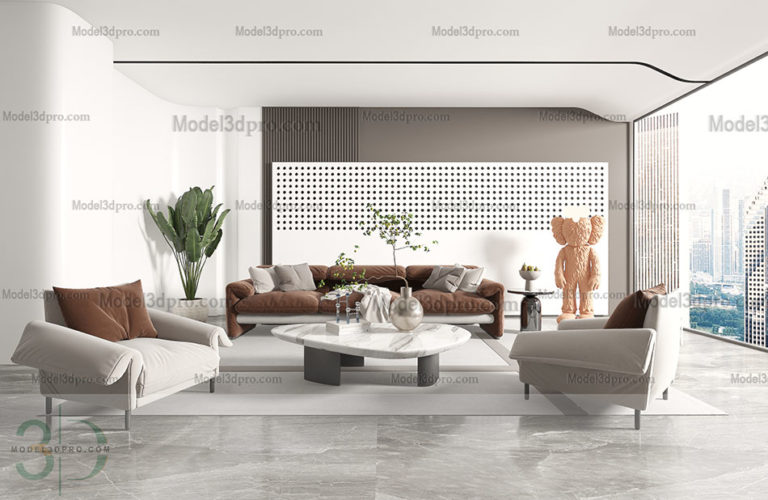 free 3d models Livingroom