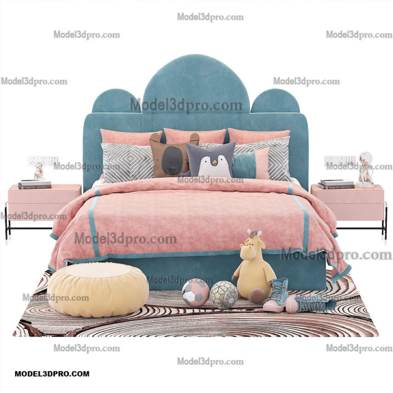 3d model design bed