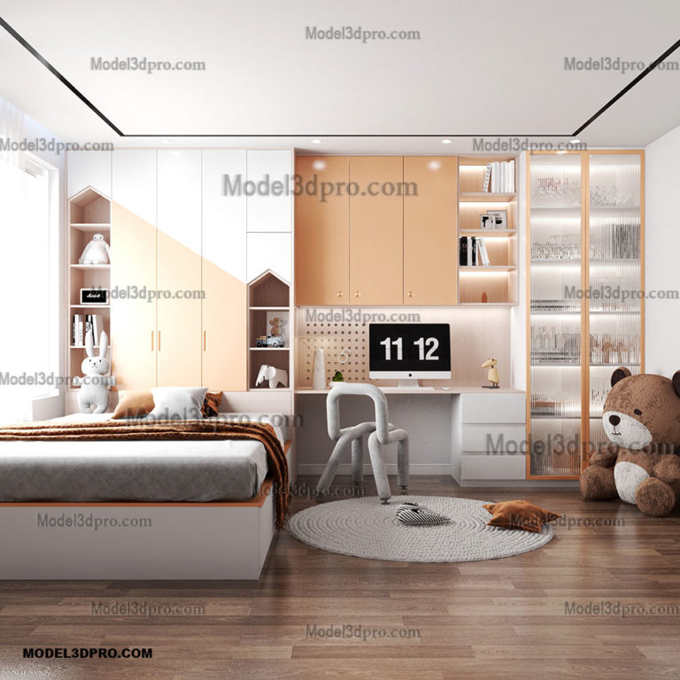 design 3d model online free bedroom