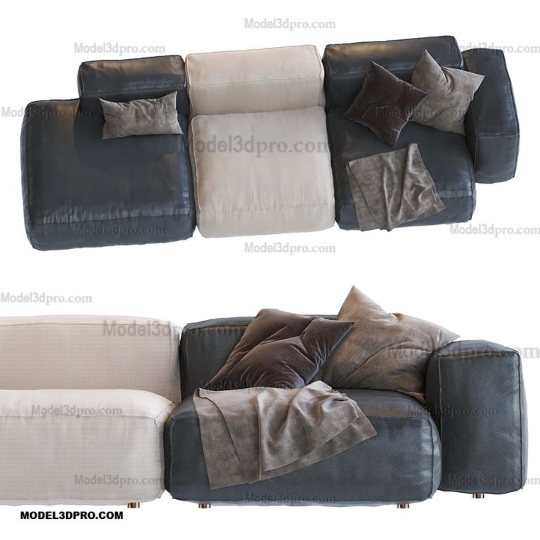 create 3d model online Sofa modern