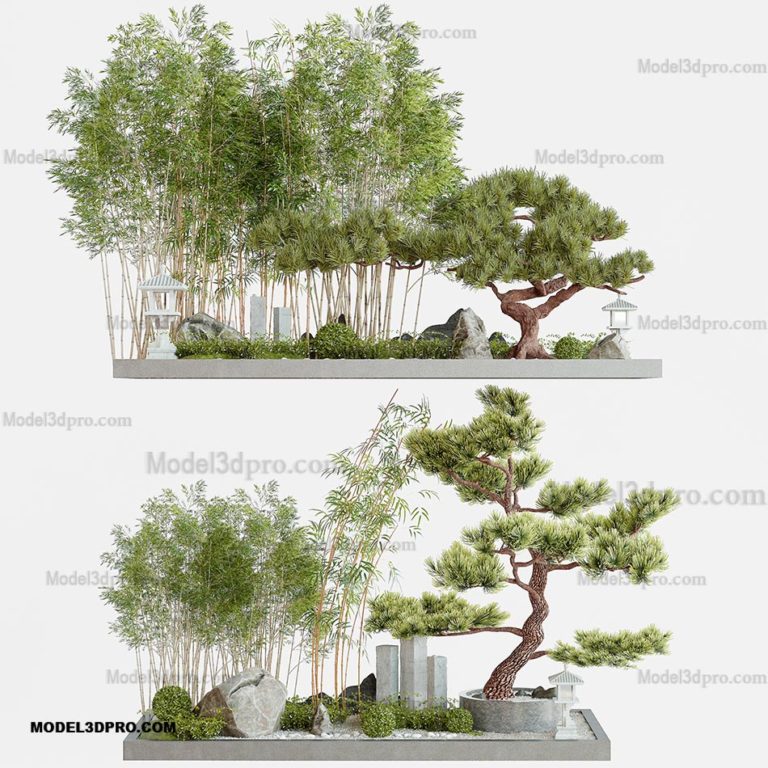 3D Plant Tree Japanese Models