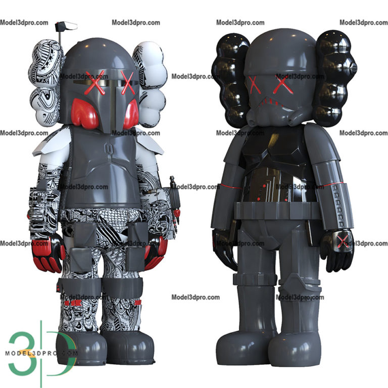 3d model kaws star wars