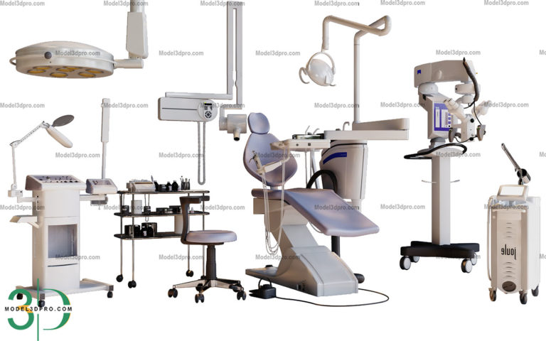 Medical equipment 3d models