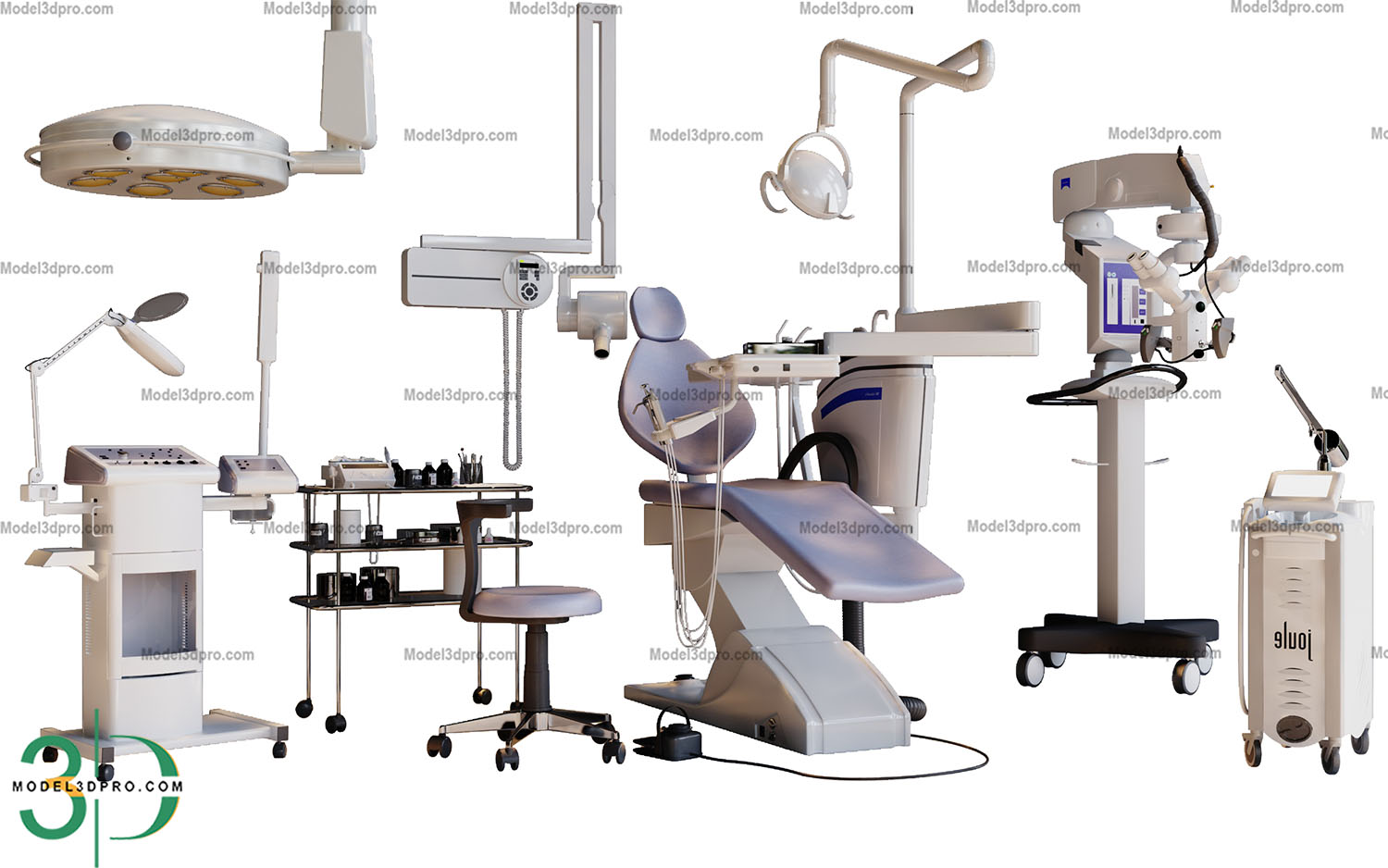 medical instruments 3d model