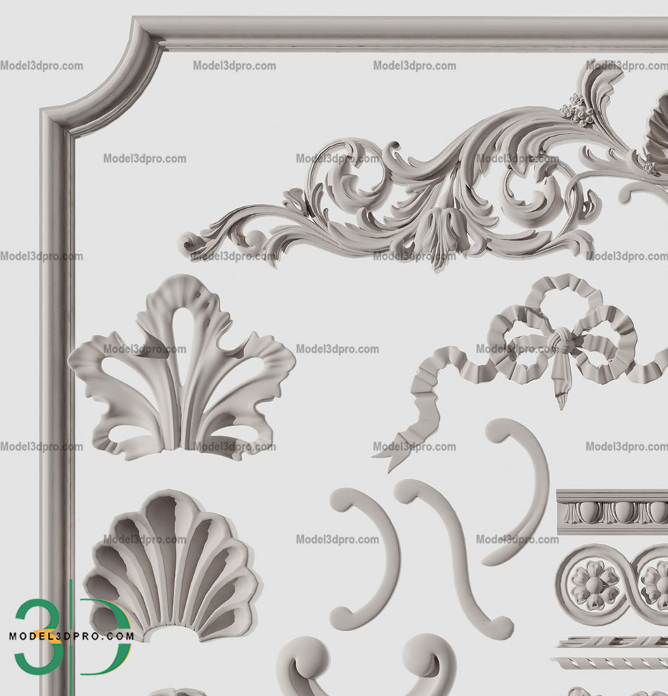 cornice - Decorative plaster - 3D model