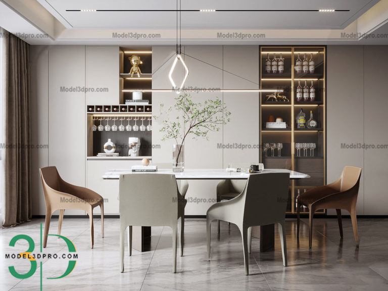 3d models Diningroom