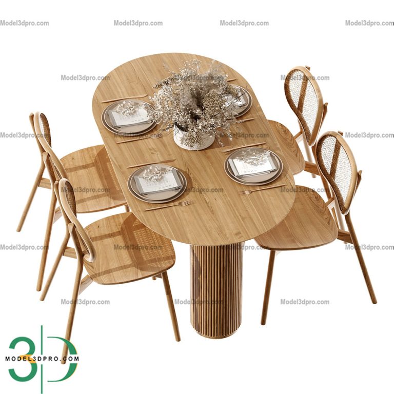 Free Dining Table 3D Models for Download