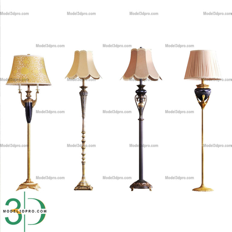 Floor lamps 3d models