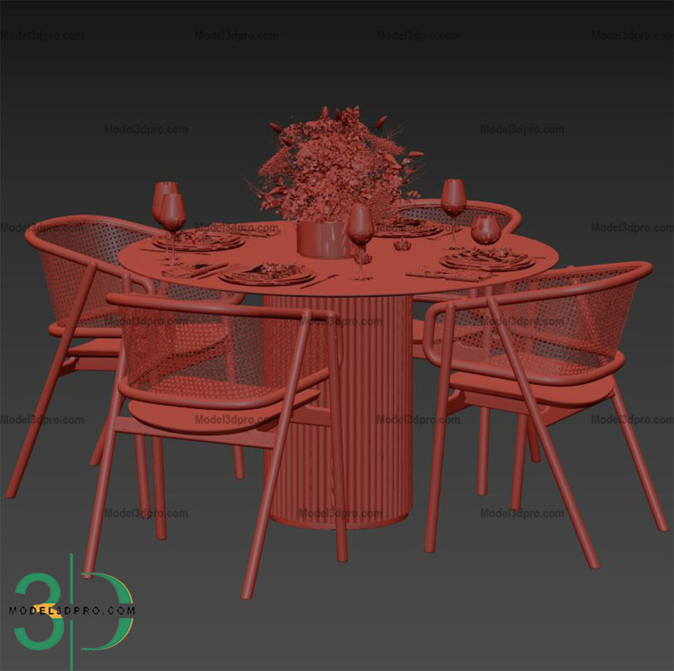 Free Dining table 3D Models