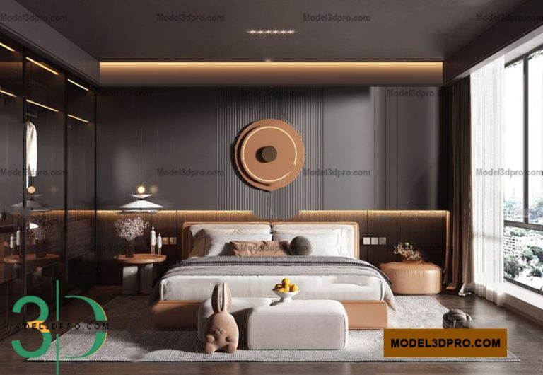 Free download 3dsmax bedroom design