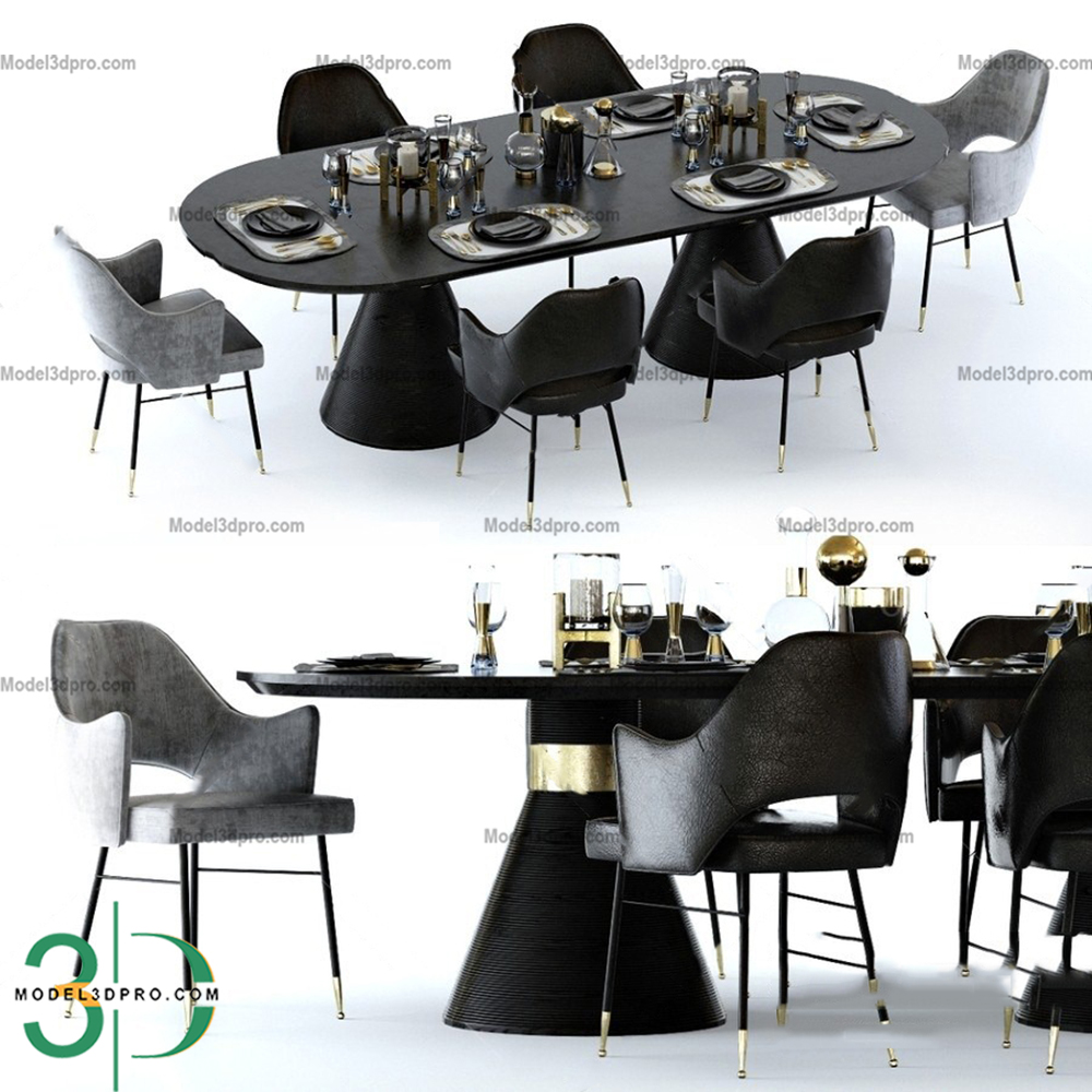 Free Dining Table 3D Models for Download