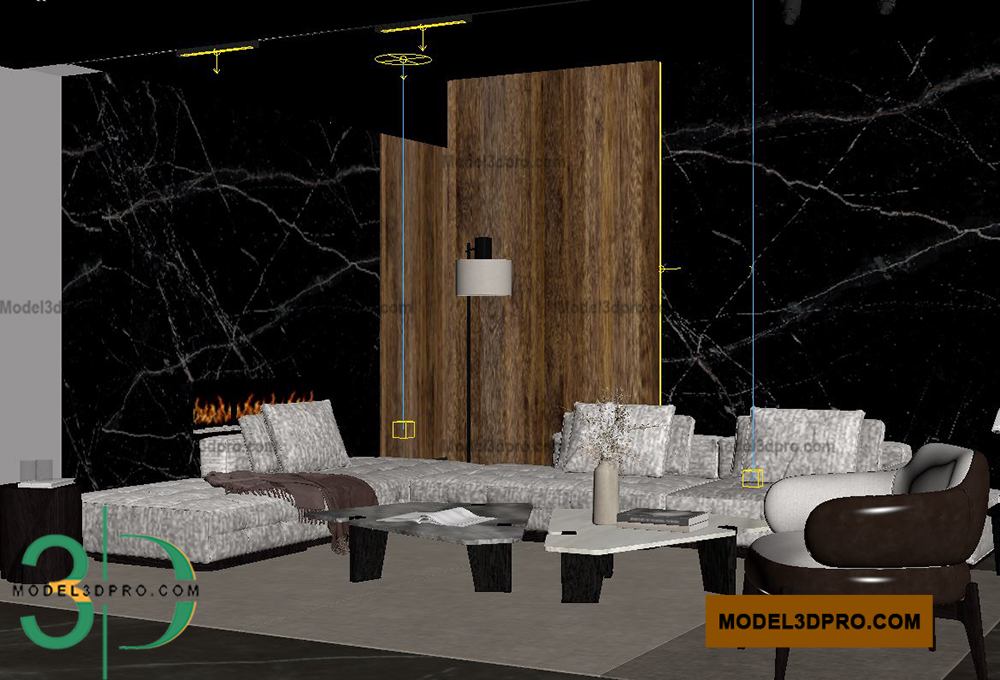 Living room Scenes 3d models