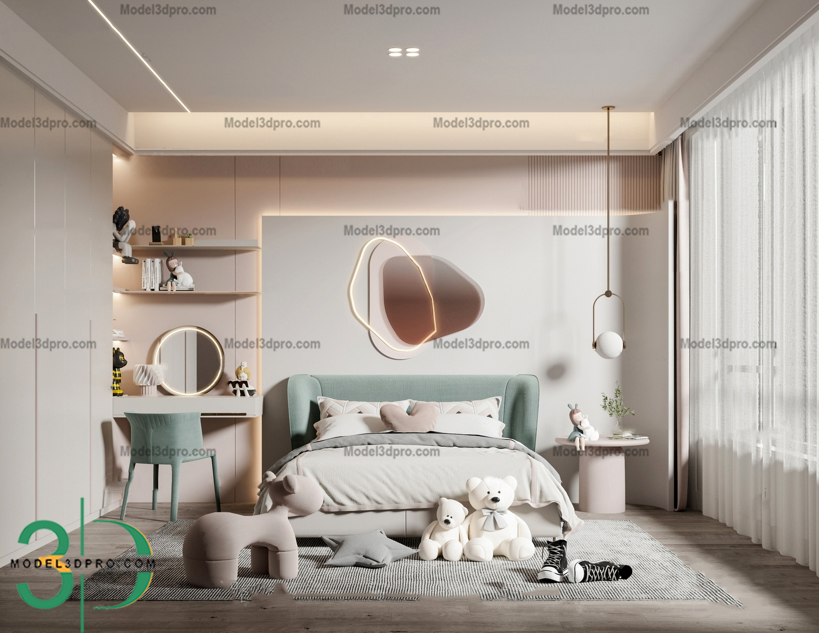 3D Bedroom Models