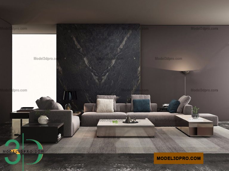 Minotti interior 3d models