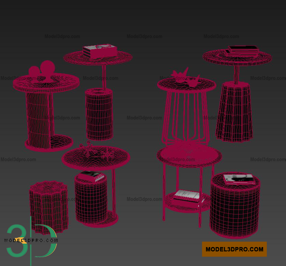 Free Coffee Table 3D Models for Download