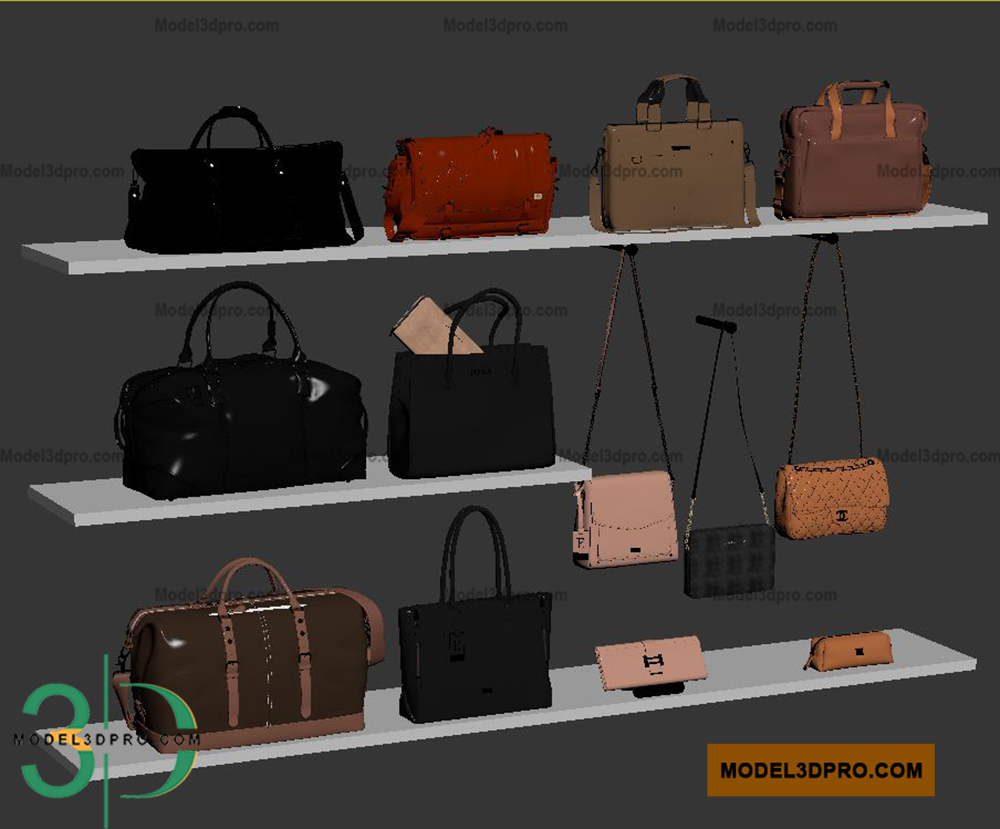 Handbag 3D Models for Download