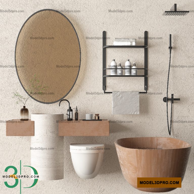 Free 3D Bathroom-Accessories Models