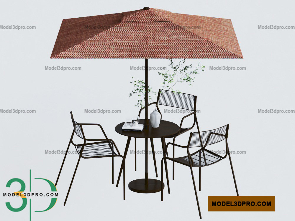 Free Outdoor Chair 3D Models for Download