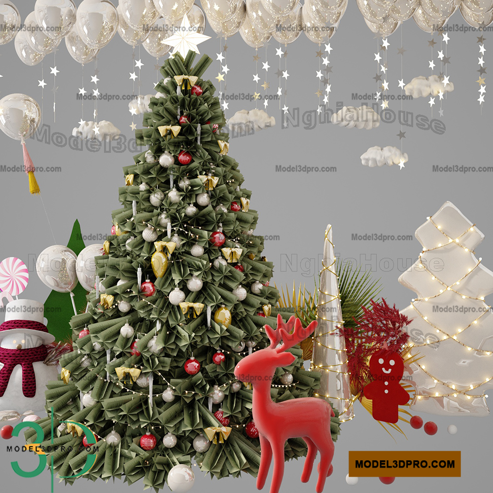 Christmas-tree 3D models