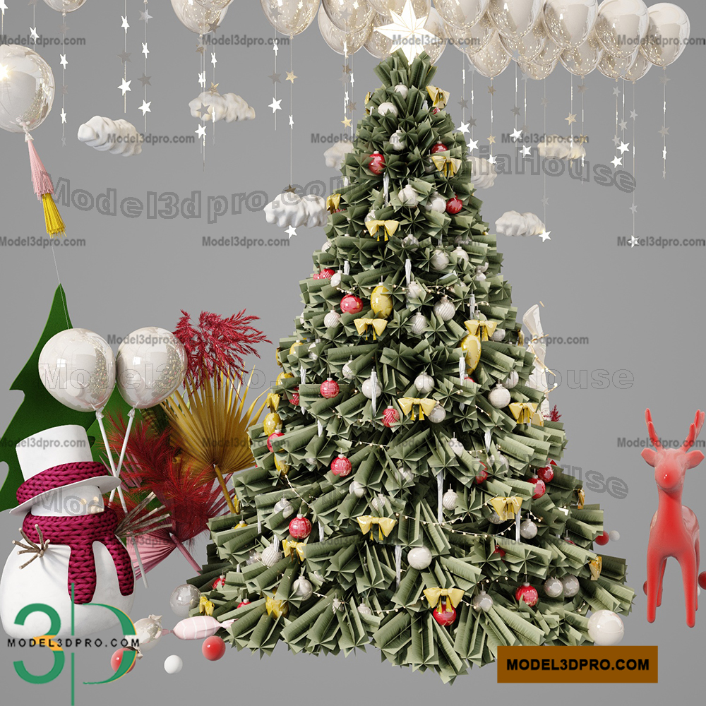Free 3D Christmas-Tree Models