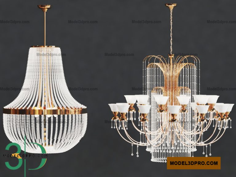 Crystal Chandelier 3D Models for Download