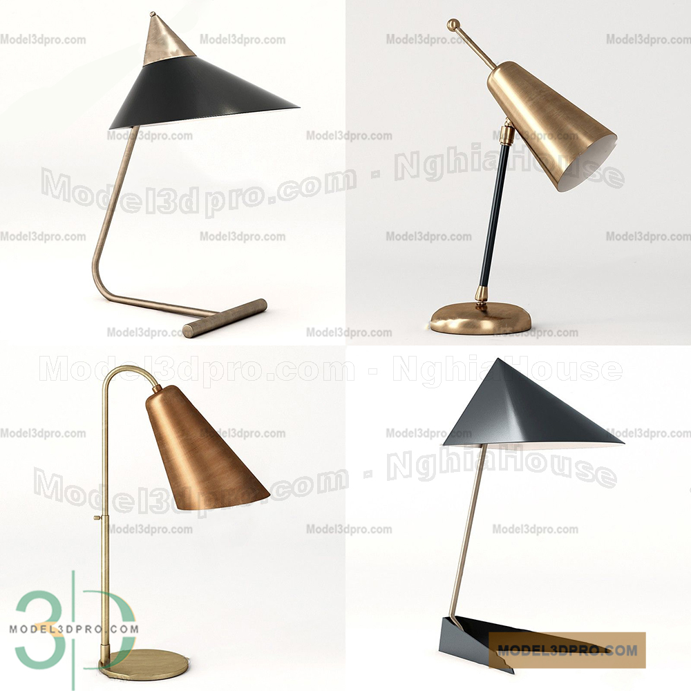 Free Table Lamp 3D Models for Download