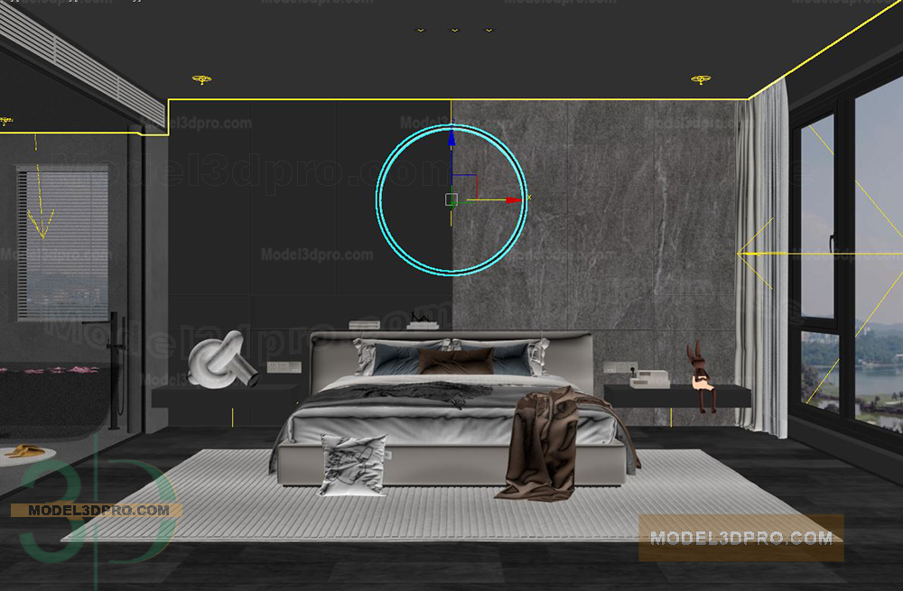 Bedroom Design in 3Ds Max