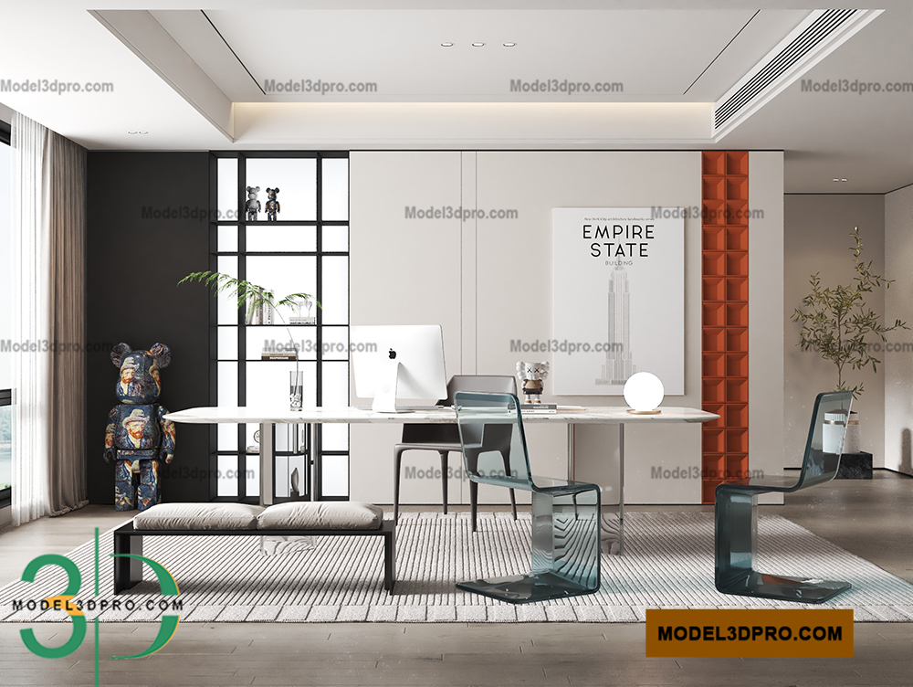 Office Interior 3D Models for Download
