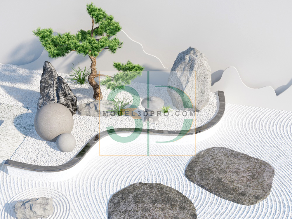 Bonsai Trees Collection 3D model 3D Bonsai Models Free 3D Japanese Models