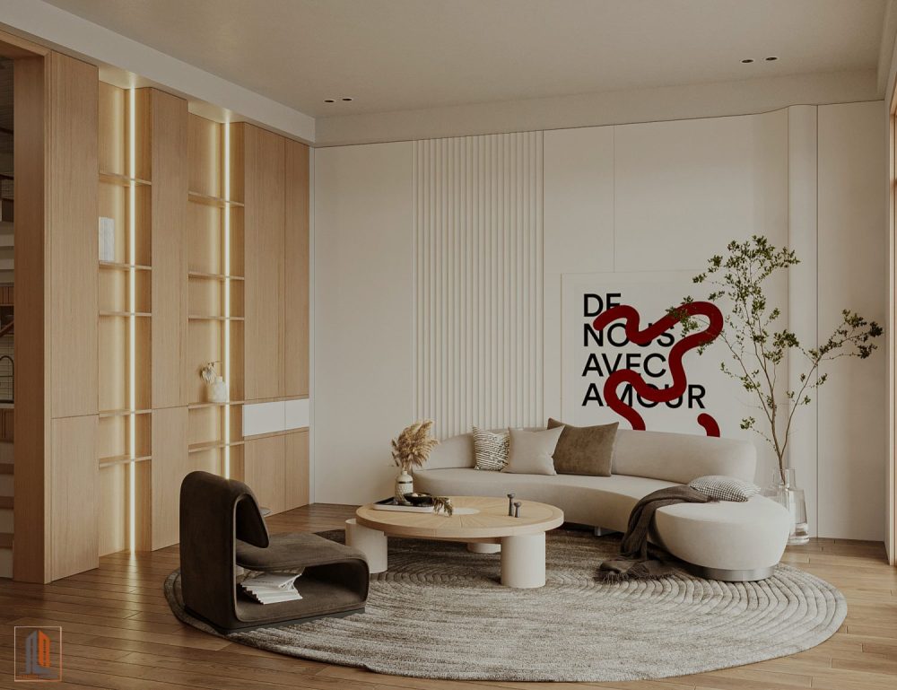 Wabi Sabi Style Living Room 3D By Trung Hieu  6230