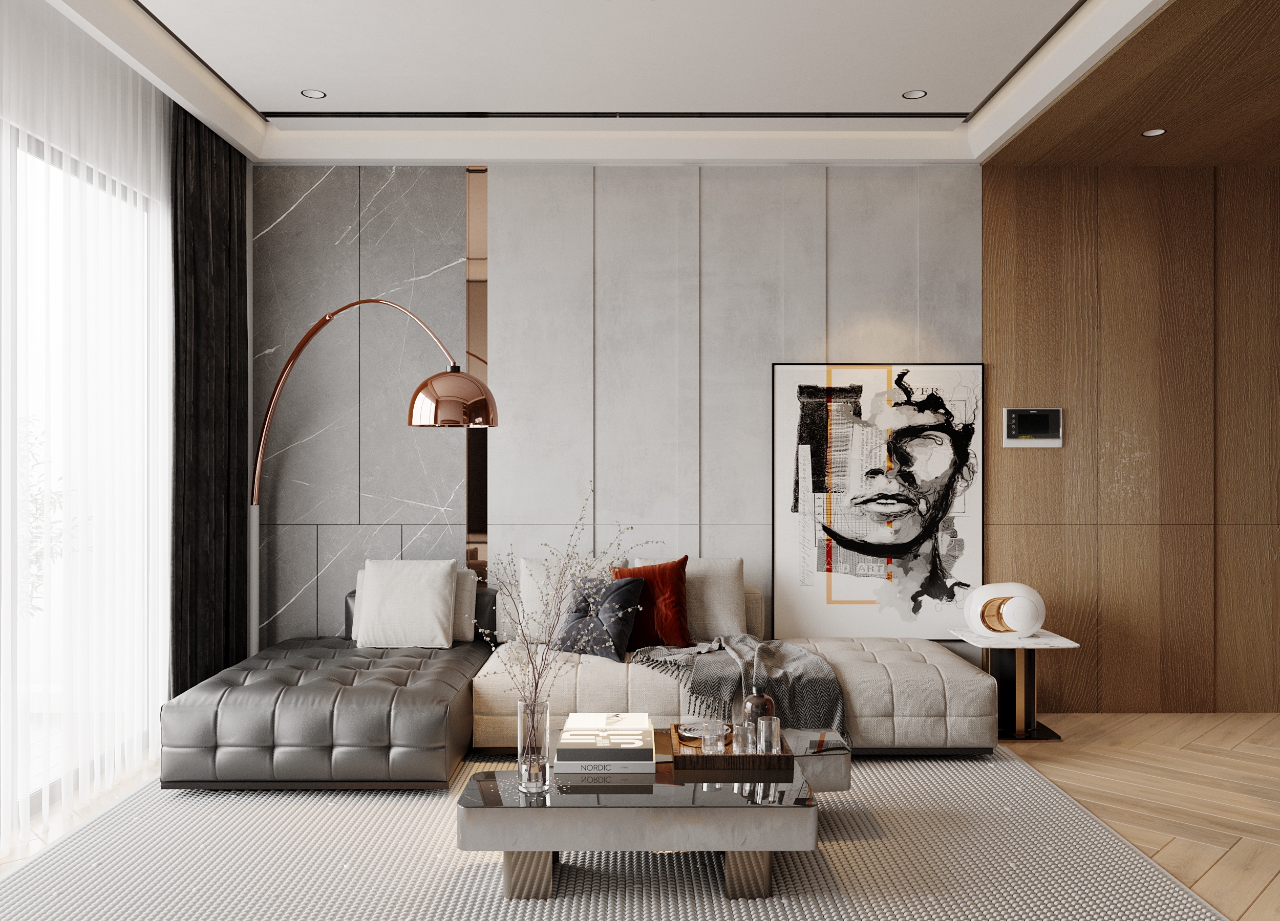 Living Room Scene 3D Models for Download file 3dsmax By Nguyen Canh Tuan