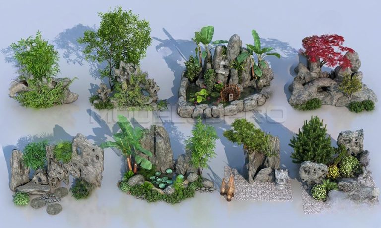 Rock garden 3d model free download 8121