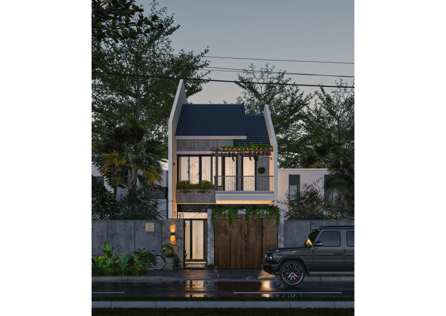 3D Exteriors House Scene Model Sketchup 