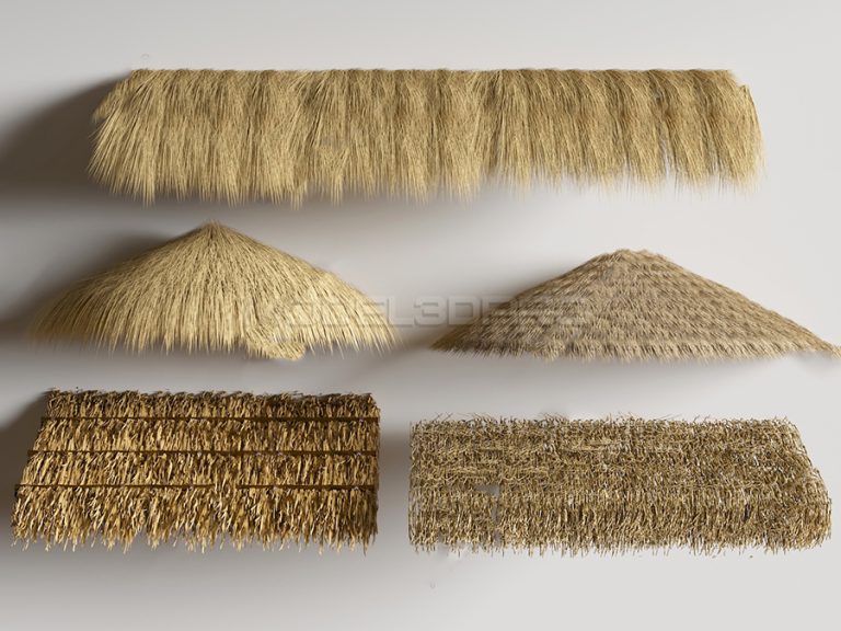 3D Thatch Models 8137