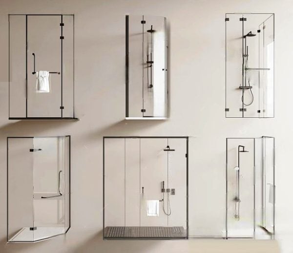 Bathroom Glass 3d models