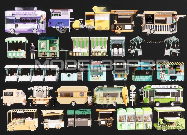 Ice Cream Truck 3D Models for Download