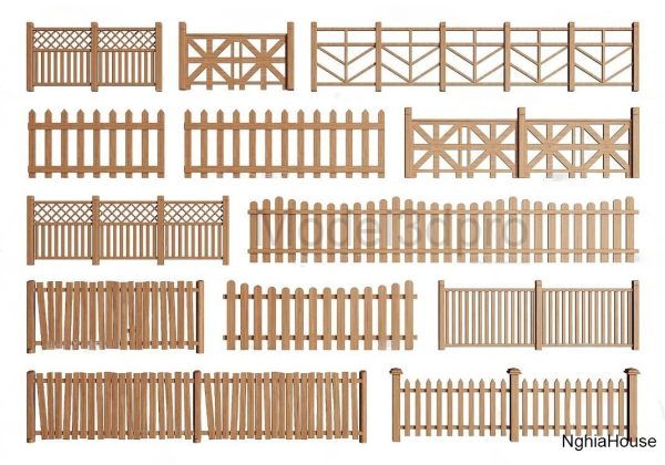 Wooden Fence 3D Models for Download
