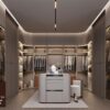 3D Luxury Walk-in Closet Interior – Modern Dressing Room Design_105141397